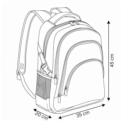 Rucsac mare pentru școală, pentru fete, ZG879