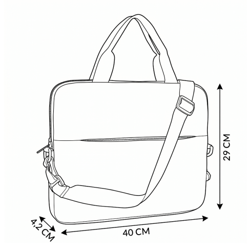 Geantă gri pentru laptop 15.6” ZG88