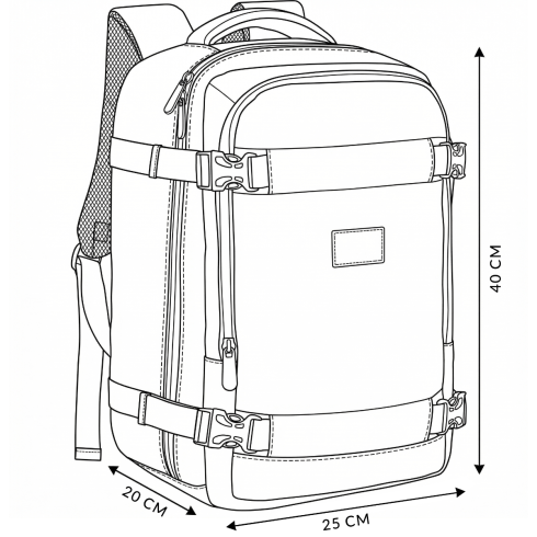 Rucsac de călătorie pentru avion 40x25x20 ZG896