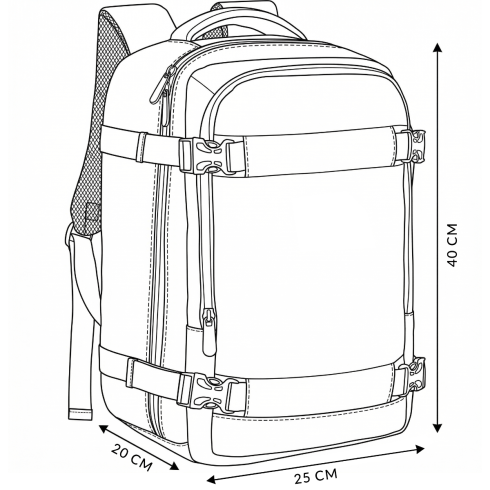 Rucsac de călătorie pentru avion 40x25x20 ZG897
