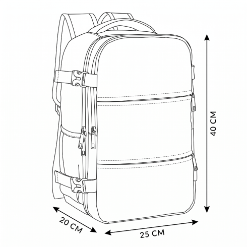 Rucsac de avion 40x25x20 ZG923