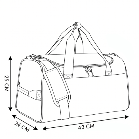 Geantă sport femei, eco-piele, roz, ZG933