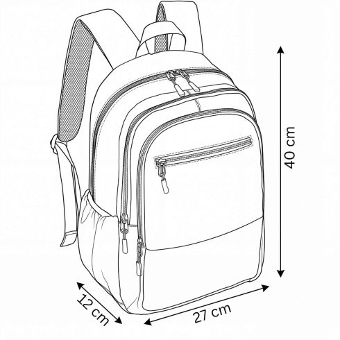 Rucsac școlar cu multiple compartimente, ZG945