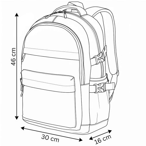 Rucsac școlar cu mai multe compartimente, ZG965