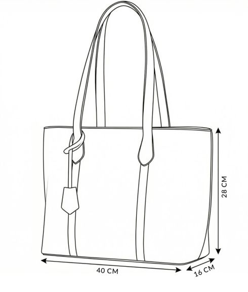 Geantă shopper din piele, ZG976