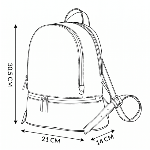 Rucsac damă din piele ecologică, ZG979
