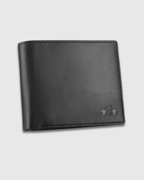 Portofel bărbătesc negru din piele orizontal cu protecție RFID Secure, piele naturală, Zagatto – imaginea 11