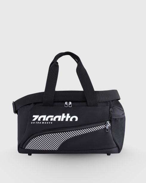 Geantă sport sală unisex neagră, poliester și nylon, Zagatto