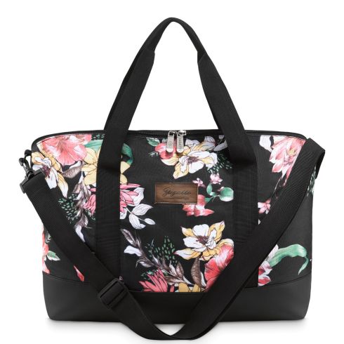 Geantă de călătorie damă multicolor model floral, poliester și nylon, Zagatto