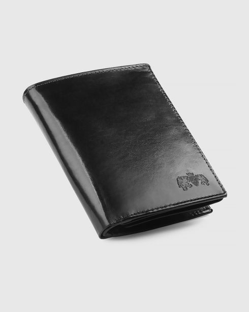 Portofel bărbătesc slim negru din piele naturală cu protecție RFID, Zagatto – imaginea 2