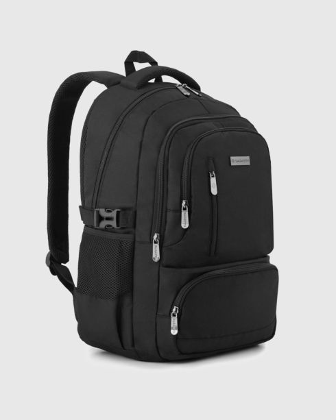 Rucsac negru cu compartiment pentru laptop, poliester, Zagatto