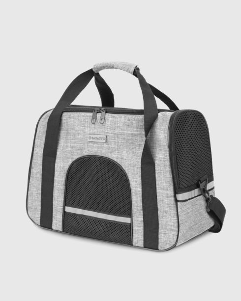 Geantă transport animale gri mare, poliester și nylon, Zagatto – imaginea 2