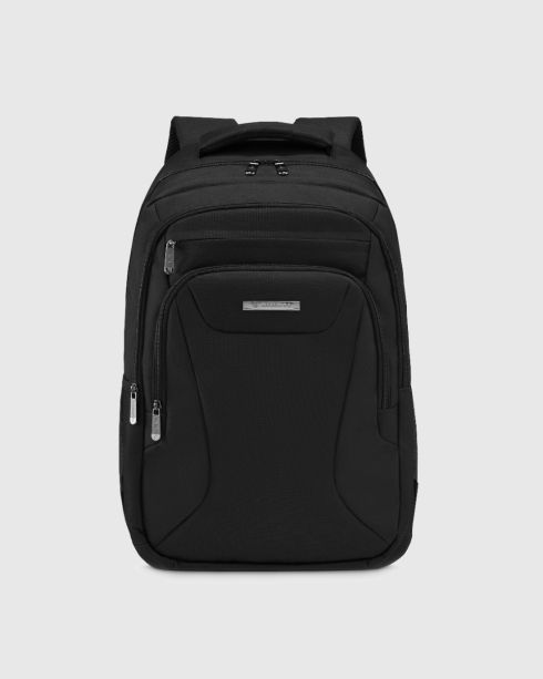Rucsac negru cu compartiment pentru laptop 29L, poliester și nylon, Zagatto