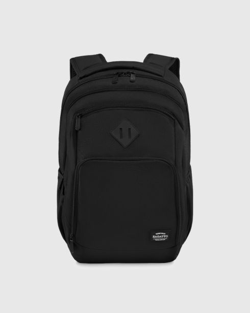 Rucsac bărbați negru cu compartiment pentru laptop 30L, poliester și nylon, Zagatto