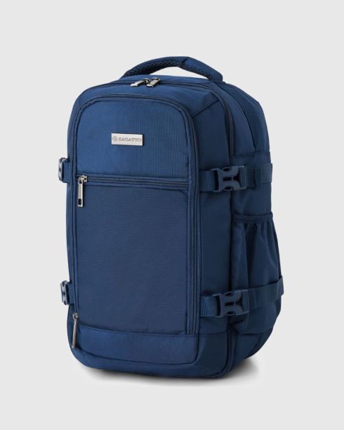 Rucsac bleumarin de mână 40x20x25, poliester și nylon, Zagatto