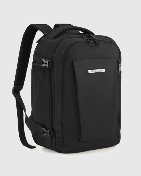 Rucsac negru de avion 40x20x25 poliester nylon, Zagatto