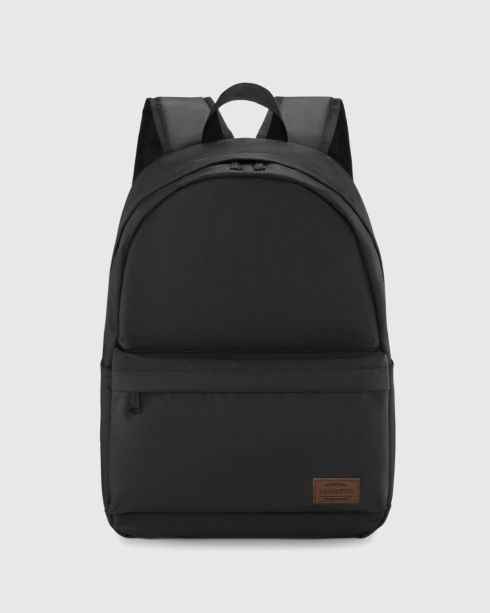 Rucsac școlar negru, poliester și nylon, Zagatto