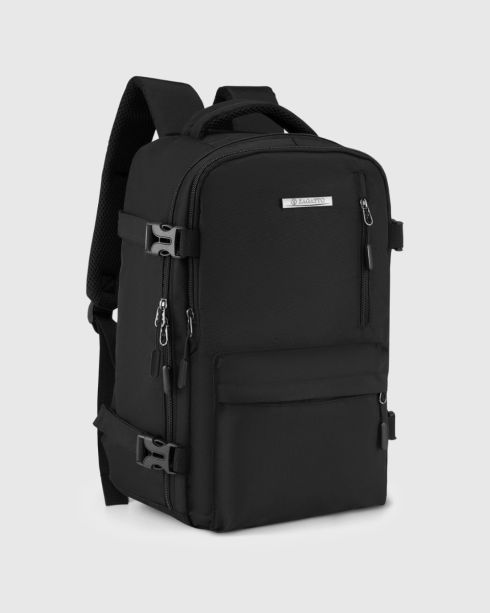 Rucsac negru de călătorie Ryanair 40x25x15 cm, poliester, Zagatto