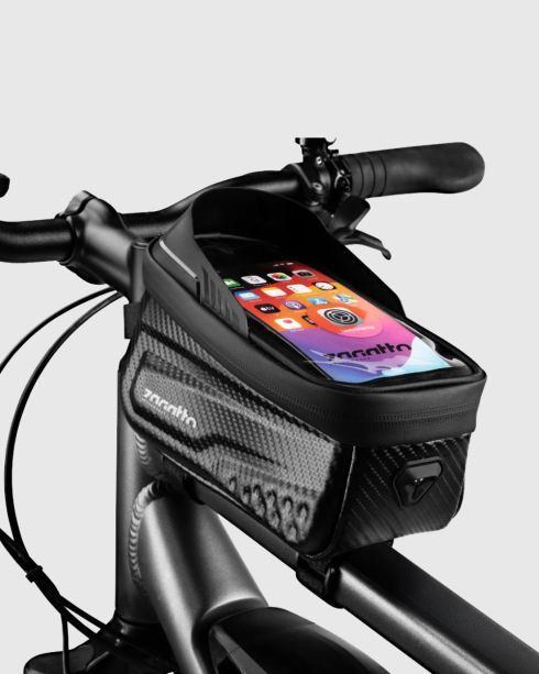 Geantă neagră pentru cadru bicicletă, poliuretan, Zagatto – imaginea 2
