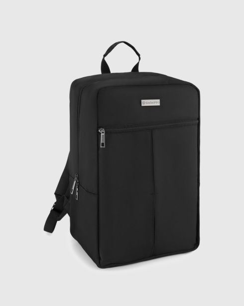 Rucsac negru pentru avion 40x30x20, poliester, Zagatto – imaginea 2