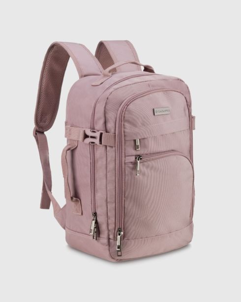 Rucsac de călătorie roz 40x20x25, poliester, Zagatto