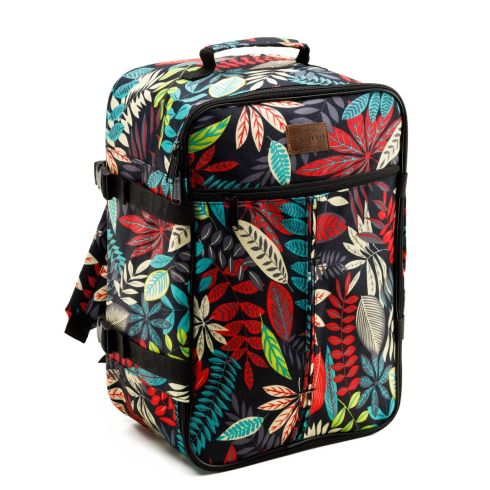 Rucsac de călătorie multicolor pentru avion 40x30x20, poliester și Codura, Zagatto