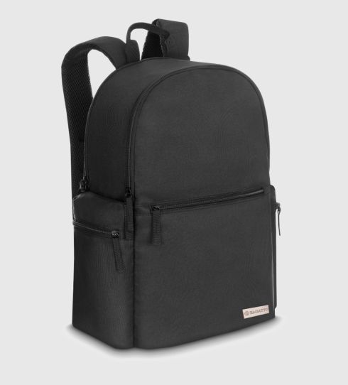 Rucsac negru cu compartiment dedicat pentru laptop, poliester și nylon, Zagatto
