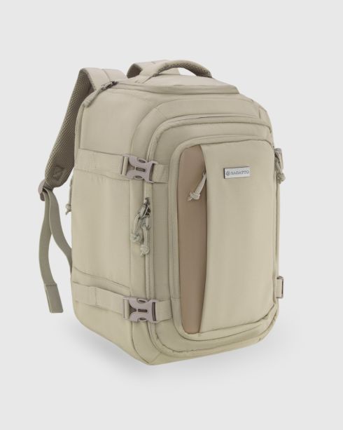 Rucsac bej pentru avion 40x30x20, poliester și nylon, Zagatto