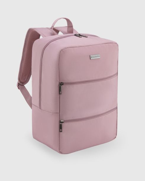 Rucsac negru de călătorie 40x30x20 pentru avion, poliester și nylon, Zagatto