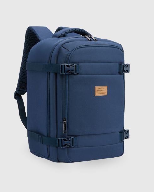 Rucsac albastru de cabină avion 40x30x20, poliester și nylon, Zagatto