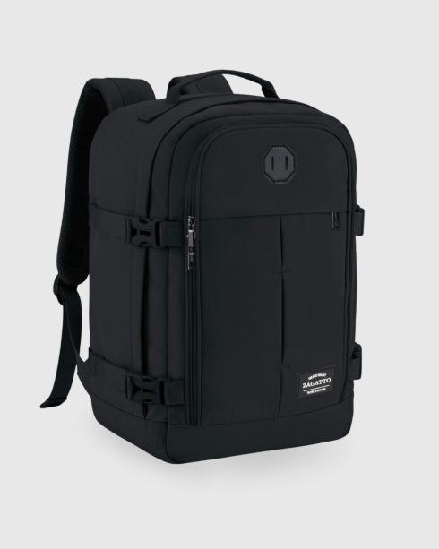Rucsac de călătorie negru 40x30x20 cm, poliester și nylon
