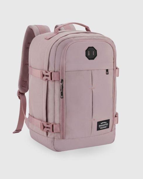 Rucsac de călătorie roz 40x30x20 cm, poliester și nylon