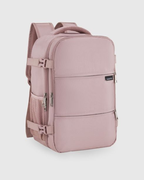 Rucsac de călătorie roz 40x30x20 cm, poliester și nylon