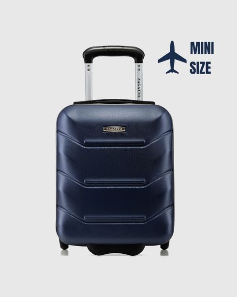 Valiză de călătorie bleumarin cu roți 40x30x20, ABS, Zagatto