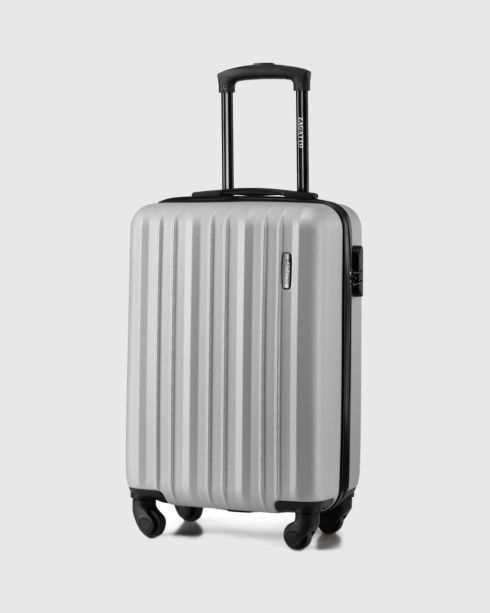 Troler de cabină argintiu 56x36x20, ABS, Zagatto – imaginea 2