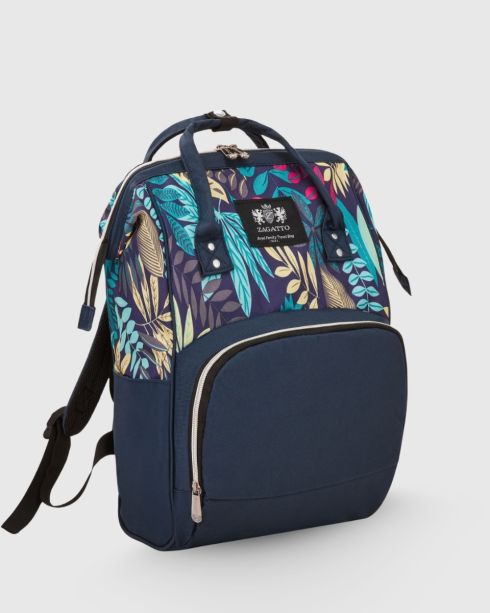 Rucsac albastru pentru cărucior, poliester și nylon, Zagatto