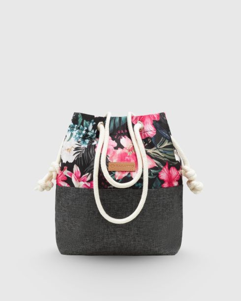 Geantă de damă cu model floral și mânere reglabile, multicolor-floral, poliester și nylon, Zagatto