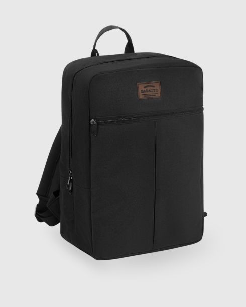 Rucsac negru de călătorie pentru avion 40x20x30, poliester, Zagatto
