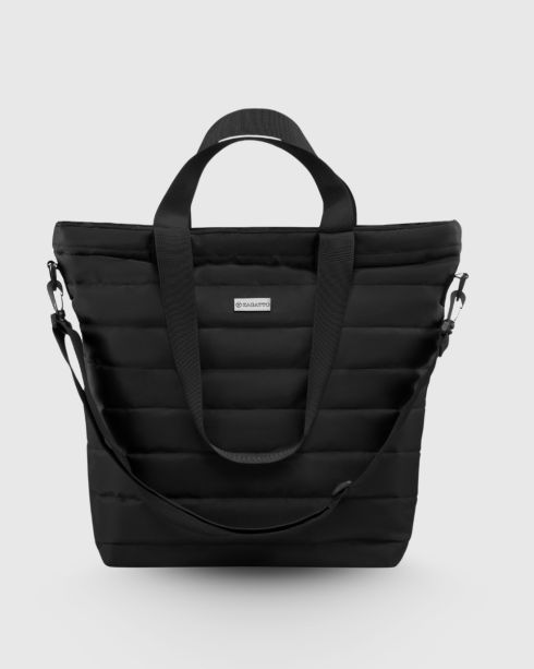 Geantă de umăr damă matlasată neagră, poliester și nylon, Zagatto – imaginea 2