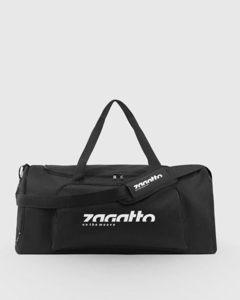 Geantă sport neagră de umăr, poliester și nylon, Zagatto