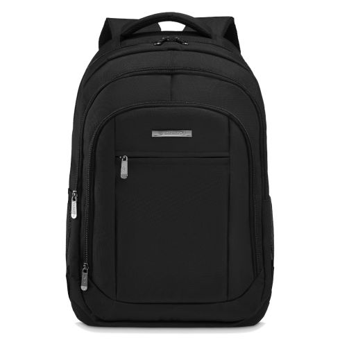 Rucsac negru cu compartiment pentru laptop 33L, poliester și nylon, Zagatto