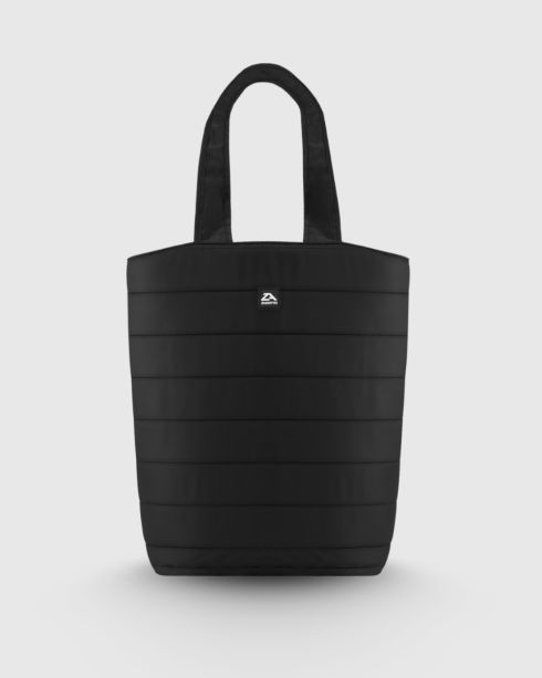 Geantă de umăr damă neagră matlasată, poliester și nylon, Zagatto – imaginea 2
