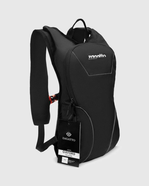 Rucsac negru pentru ciclism și alergare, poliester și nylon, Zagatto