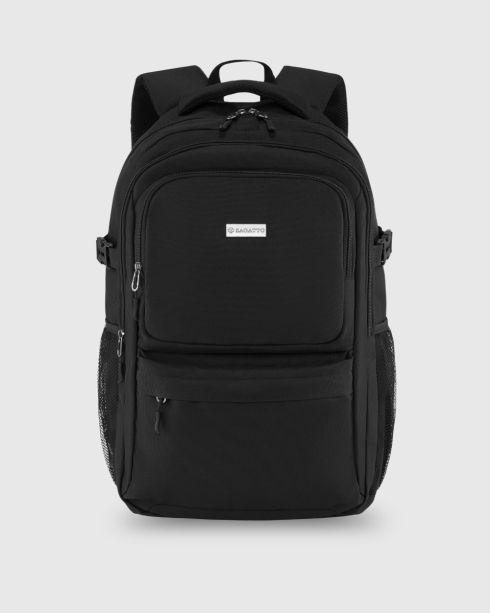 Rucsac negru cu compartiment pentru laptop, poliester și nylon, Zagatto