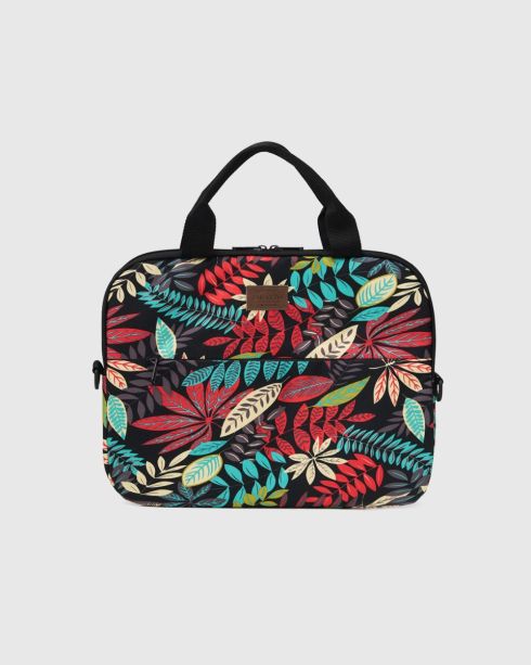 Geantă de damă pentru laptop 15,6 inci multicolor-floral, poliester, nylon, Zagatto