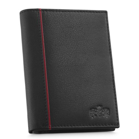 Portofel bărbătesc negru din piele naturală, vertical, RFID Secure, Zagatto – imaginea 5