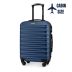 Troler de cabină pe roți 55x40x20, albastru marin, ZG501 ABS C D.blue