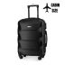 Troler de cabină cu roți 55x40x20, negru, ZG504 ABS C Black