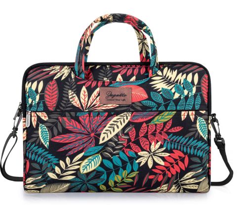 Zagatto 15.6” floral laptop bag ZG638 - yellow, black, red, blue
