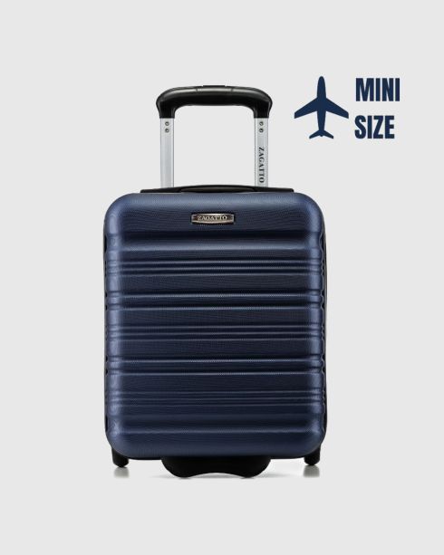 Troler de cabină pe roți 40x30x20, albastru marin, ZG508 ABS MINI Blue